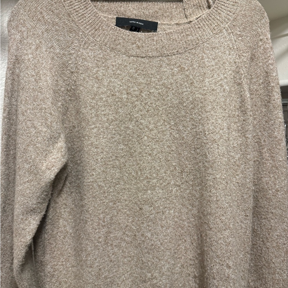 Vero Moda Tan Crew Neck Sweater